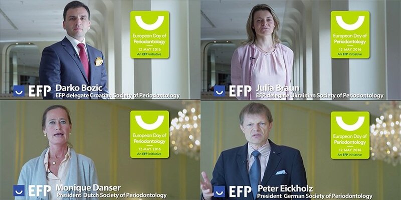 National society presidents and EFP delegates support European Day of Periodontology in promotional videos