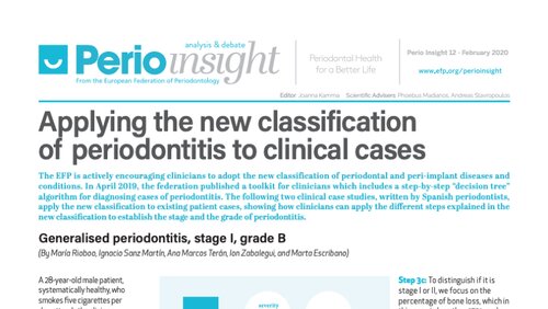 Case studies using new classification - focus of latest Perio Insight