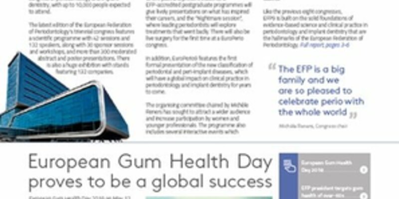 EFP News bulletin focuses on EuroPerio9 and success of European Gum Health Day