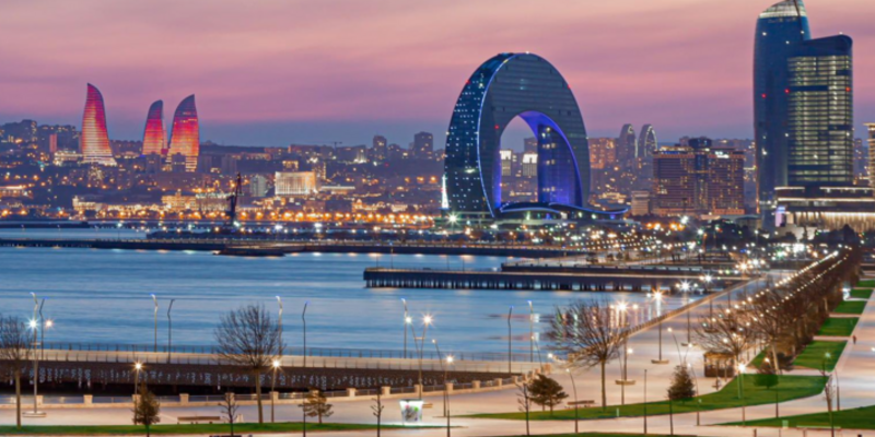 Baku panoramic overview