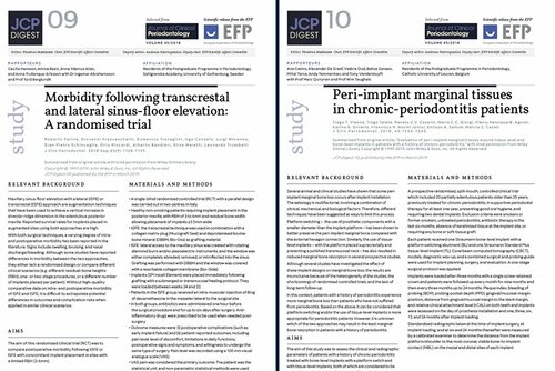 Latest issues of JCP Digest focus on key topics in implant surgery