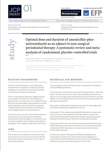 New series of JCP Digest opens with review of use of antibiotics in periodontal therapy