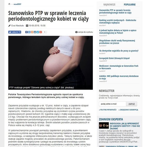 Poland: Focus on oral health and pregnancy