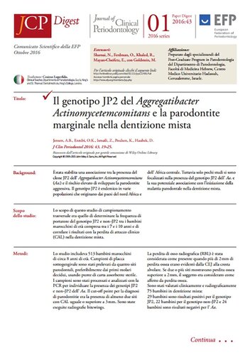 Italian perio society promotes JCP Digest as EFP seeks to extend reach of research summary