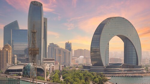 Baku, Azerbaijan, view of city