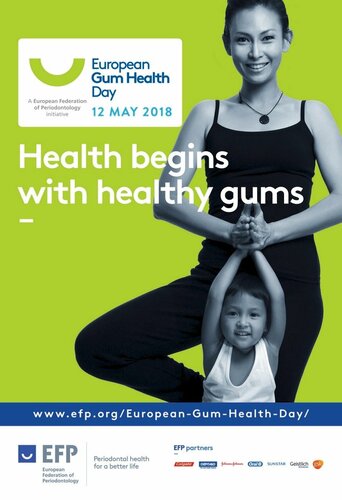 Twenty-nine EFP-affiliated societies will take part in European Gum Health Day 2018