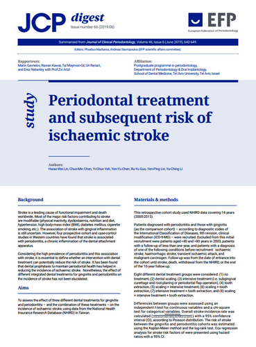 Periodontitis patients have ‘higher risk of stroke’