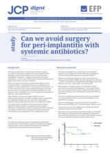 Can we avoid surgery for peri-implantitis with systemic antibiotics?