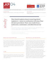 Short dental implants (6mm) versus long dental implants (11–15mm) in combination with sinus-floor elevation procedures: 3-year results from a multicentre, randomised, controlled clinical trial