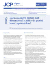 Does a collagen matrix add dimensional stability in guided bone regeneration?