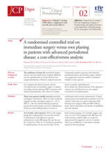 Immediate surgery versus root planing in patients with advanced periodontal disease: a cost-effectiveness analysis