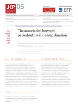 The association between periodontitis and sleep duration