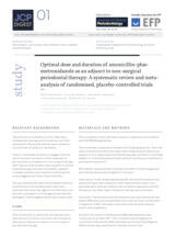 Optimal dose and duration of amoxicillin‐plus‐metronidazole as an adjunct to non‐surgical periodontal therapy: A systematic review and meta‐analysis of randomized, placebo‐controlled trials