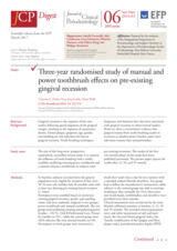 Three-year randomised study of manual and power toothbrush effects on pre-existing gingival recession