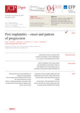 Peri-implantitis – onset and pattern of progression