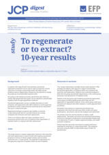 To regenerate or to extract? 10-year results