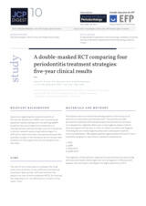 A double-masked RCT comparing four periodontitis treatment strategies: five-year clinical results